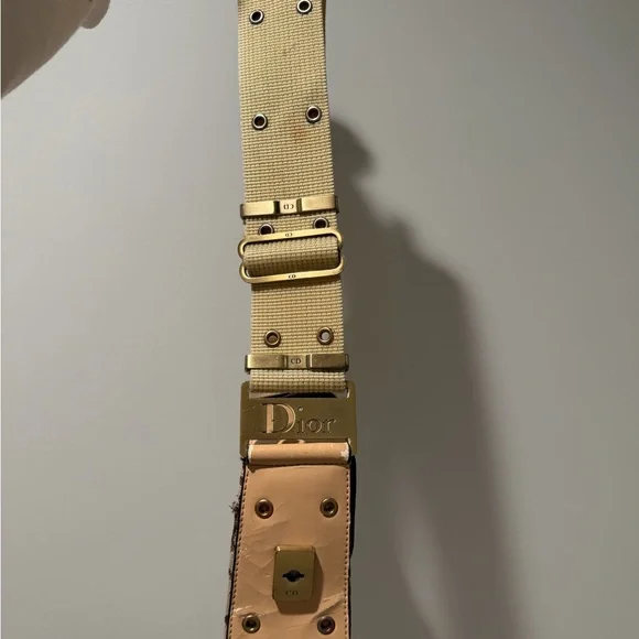 Dior Vintage Columbus Beige and Brown Shoulder Bag - Picture 5 of 6